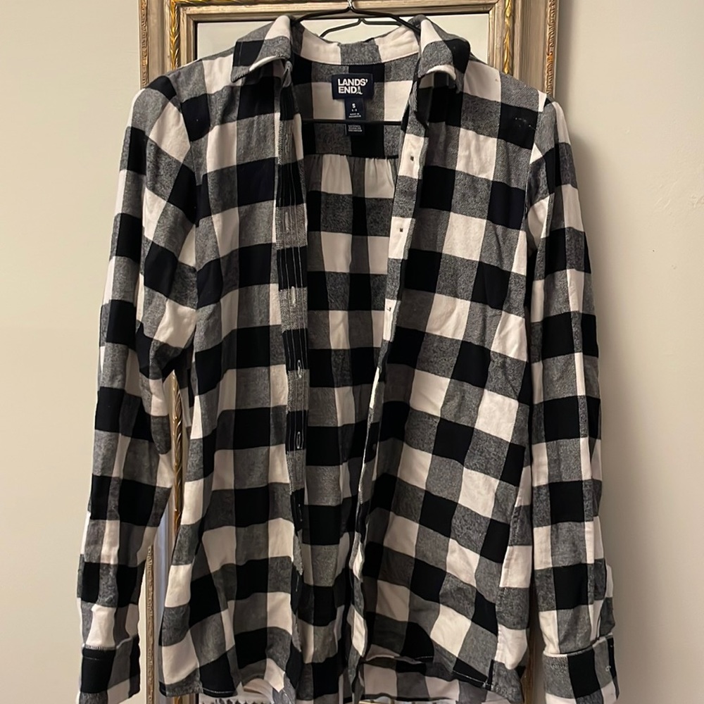 Lands end flannel shirt